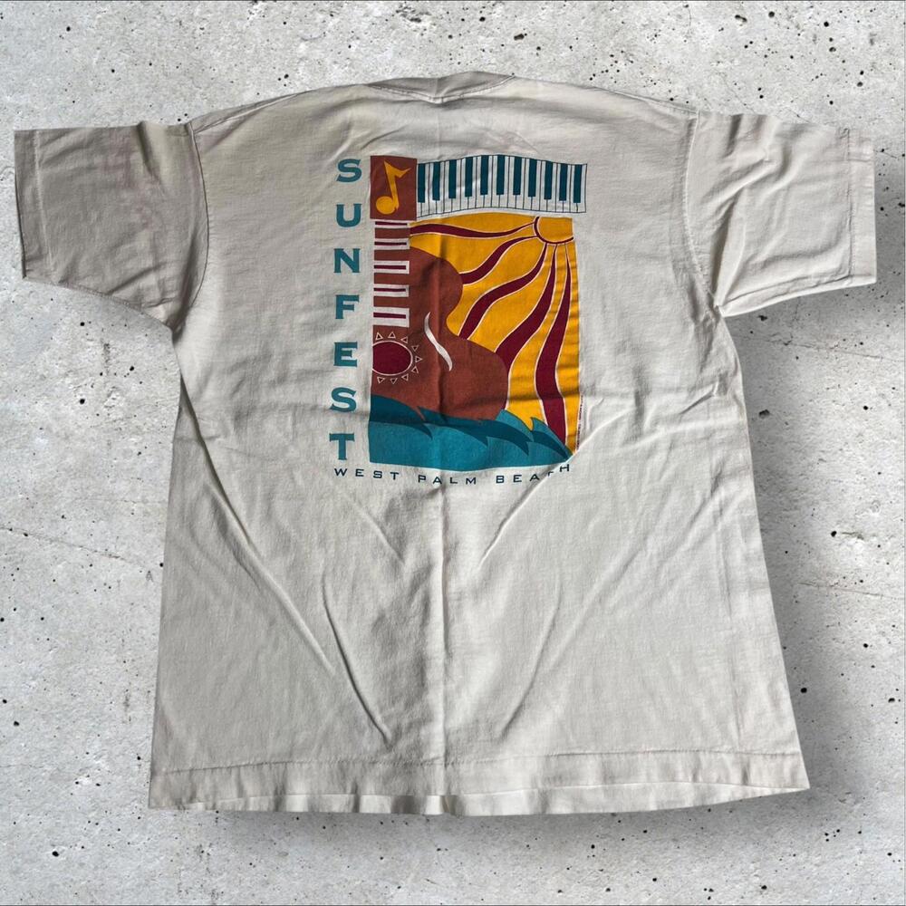 *Rare* 1994 Sunfest Music Festival‎ West Palm Beach T Shirt Size L